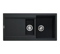 Franke MX Lavello una vasca con vaschetta e gocciolatoio Maris MRG 651 114.0157.500 fragranite nero da 97x50 cm