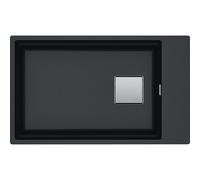 Franke MX Lavello una vasca Vasche Kubus 2 Sottotop KNG 110-62 125.0529.612 finitura fragranite nero da 62x42 cm