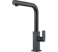 FRANKE Miscelatore Monocomando, Serie Mythos, Doccia Estraibile, Acciaio Inox Nero - 115.0550.442