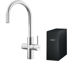 Franke Mythos Water Hub Sparkling rubinetto da cucina verticale acciaio inossidabile 160.0708.956
