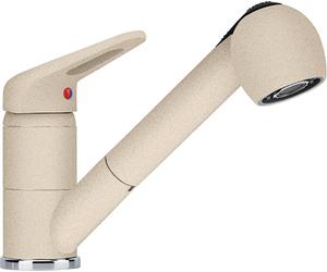 Franke Rubinetto Cucina Miscelatore con Doccetta Estraibile Monocomando Canna Bassa colore Avena - 115.0470.665 NOVARA-PLUS