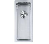 Franke Lavello da incasso 3D da cucina singolo per mobiletto a partire da 300 mm, in acciaio inox, argento