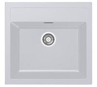 Franke SID 610 114.0205.051 Lavello da Incasso Sirius Tectonite, Bianco