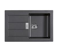 Franke SID 611-78 114.0181.973 Lavello da Incasso Sirius Tectonite, Nero