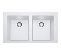 Franke SID 620 114.0191.184 Lavello da Incasso Sirius Tectonite, Bianco