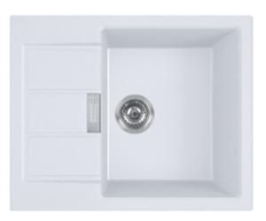 Franke Sirius 2.0 lavello tectonite 62x50 cm bianco 143.0618.667