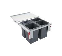 Franke Garbo contenitore per rifiuti 40 l acciaio-grigio 121.0200.676