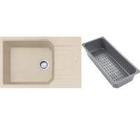 Franke Urban zlewozmywak granitowy z wkładką ociekową 78x50 cm beżowy 114.0741.987
