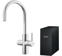 Franke 160.0708.956, Rubinetto da cucina/sistema di filtraggio multifunzionale Mythos Water Hub Sparkling, Stainless steel