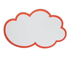 Franken - Biglietti promemoria autoadesivi, a forma di nuvola, 100 x 60 mm, 20 pz, colore: Bianco