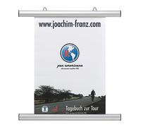 Franken BS1003 - Barre per manifesti di formato A1, confezione da 2 pezzi, 59,4 cm, colore: argento