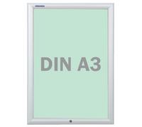 Franken bs1901 bacheca cornice Security chiudibile a chiave, 27.2 x 35.9 x 1.7 cm A3 trasparente