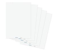Franken carta F2120 Flipchart, 5 Blocks X 20 fogli Pagine bianche bianco