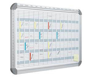 FRANKEN EU5000 - Planner settimanale/mensile/annuale EuroLine 5000/6000, formato A4, magnetico, rotante, 3 magneti e 1 pennarello riscrivibile inclusi, dimensioni: 91 x 60 cm