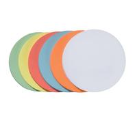Franken, foglietti da moderazione rotondi, UMZ 10 04, diametro 9,5 cm, colore giallo, 130 g/qm, 500 250 Stück colori assortiti