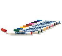 Franken GmbH Z1902 02 - Penna a lavagna ricaricabile, tratto 2-6 mm, 10 pezzi, verde
