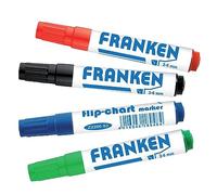 Franken GmbH Z2203 - Pennarello a fogli mobili, spessore tratto: 2-6 mm, 4 pezzi, colori assortiti