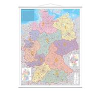 Franken KAM700 - Carta murale della Germania, laminata, 97 x 137 cm - NUOVO
