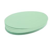 Franken UMZ 1119 19 Schede di presentazione ovali, 9,5 x 20,5 cm, 500 pezzi, colore: Bianco