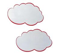 Franken UMZ WG - Biglietti da visita a forma di nuvola, 37 x 62 cm, confezione da 20 pezzi, colore: bianco/rosso