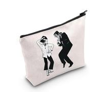 Frankenstein & Bride Makeup Bag Frankenstein & Bride Regali Fiction Twist Dance Regali Twist Dance Zipper Bag, Bianco e Nero Regno Unito