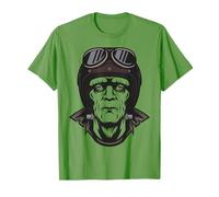 Frankenstein - Casco da Moto retrò, Costume di Halloween Maglietta
