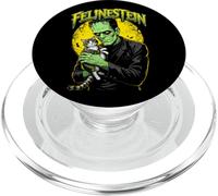 Frankenstein Cat Lover Felinestein divertente mostro di Halloween PopSockets PopGrip per MagSafe