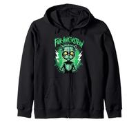 Frankenstein Cat Monster Fur Ankenstein Felpa con Cappuccio