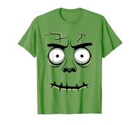 Frankenstein Costume di Halloween per Bambini Adulti Frankenstein Maglietta, Uomo, Erba, S