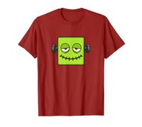 Frankenstein Face Halloween Costume Compleanno Idea Carino Divertente Maglietta