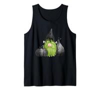 Frankenstein Halloween Gnomo Verde Carino Mostro spettrale Canotta