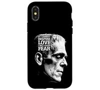 Frankenstein Mary Shelley Citazione Amore Paura Mostro di Halloween Custodia per iPhone X/XS