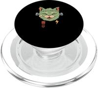 Frankenstein Meowster Cat Spooky Halloween Monster Design PopSockets PopGrip per MagSafe