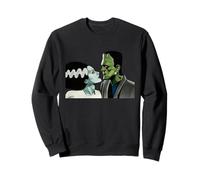 Frankenstein Monster & Bride Halloween Scena Bacio Romantico Felpa