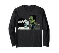 Frankenstein Monster & Bride Halloween Scena Bacio Romantico Maglia a Manica