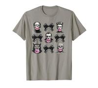 Frankenstein Monster Werewolf Vampiro Che soffia Gomma da Masticare Maglietta