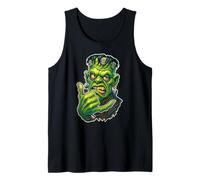 Frankenstein Mostro Cool Cartoon Zombie Shaka Canotta