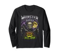 Frankenstein Mostro Spettrale Luna Piena Bootleg Halloween Maglia a Manica