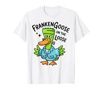 Frankenstein Oca Halloween Mostro Carino FrankenGoose Maglietta