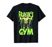 Frankenstein Palestra Bodybuilder Pose Divertente Halloween Muscolo Maglietta con Stampa Grafica Economica