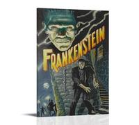 Frankenstein, poster da parete su tela, stile moderno, per la camera da letto, per la camera da letto, musica, film, cartone animato, 30 x 45 cm, con cornice