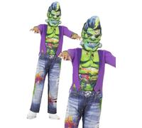 Frankenstein Ragazzi Monster Costume Halloween Costume Bambini Vestito Frankie