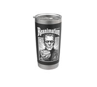Frankenstein Rianimazione Halloween Annuncio Vintage Mostro Bicchiere termico in acciaio inox doppia parete