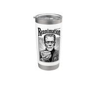 Frankenstein Rianimazione Halloween Annuncio Vintage Mostro Bicchiere termico in acciaio inox doppia parete