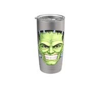 Frankenstein - Testa di mostro divertente per Halloween, arte spettrale Bicchiere termico in acciaio inox doppia parete