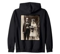 Frankenstein Wedding Gothic Horror Coppia Divertente Halloween Felpa con Cappuccio