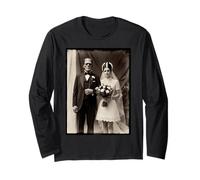Frankenstein Wedding Gothic Horror Coppia Halloween Party Maglia a Manica