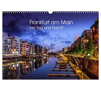 Frankfurt am Main bei Tag und Nacht (Wandkalender 2026 DIN A3 quer), CALVENDO Monatskalender: Wunderbares Frankfurt