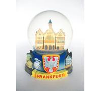 Frankfurt Schneekugel XL Römer Skyline Snowglobe Germany Souvenir