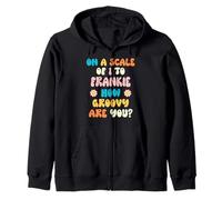 Frankie Cute Retro Girls Groovy Frankie Personalized Name Felpa con Cappuccio